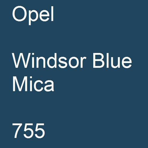 Opel, Windsor Blue Mica, 755.